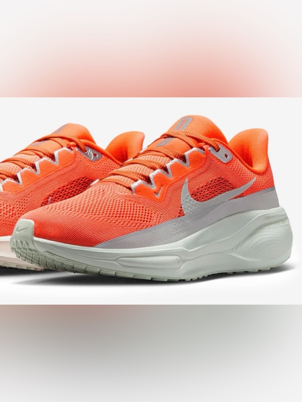 Nike Air Zoom Pegasus 41 PRM Orange Metallic Silver FZ1626-800 Women's Size 9